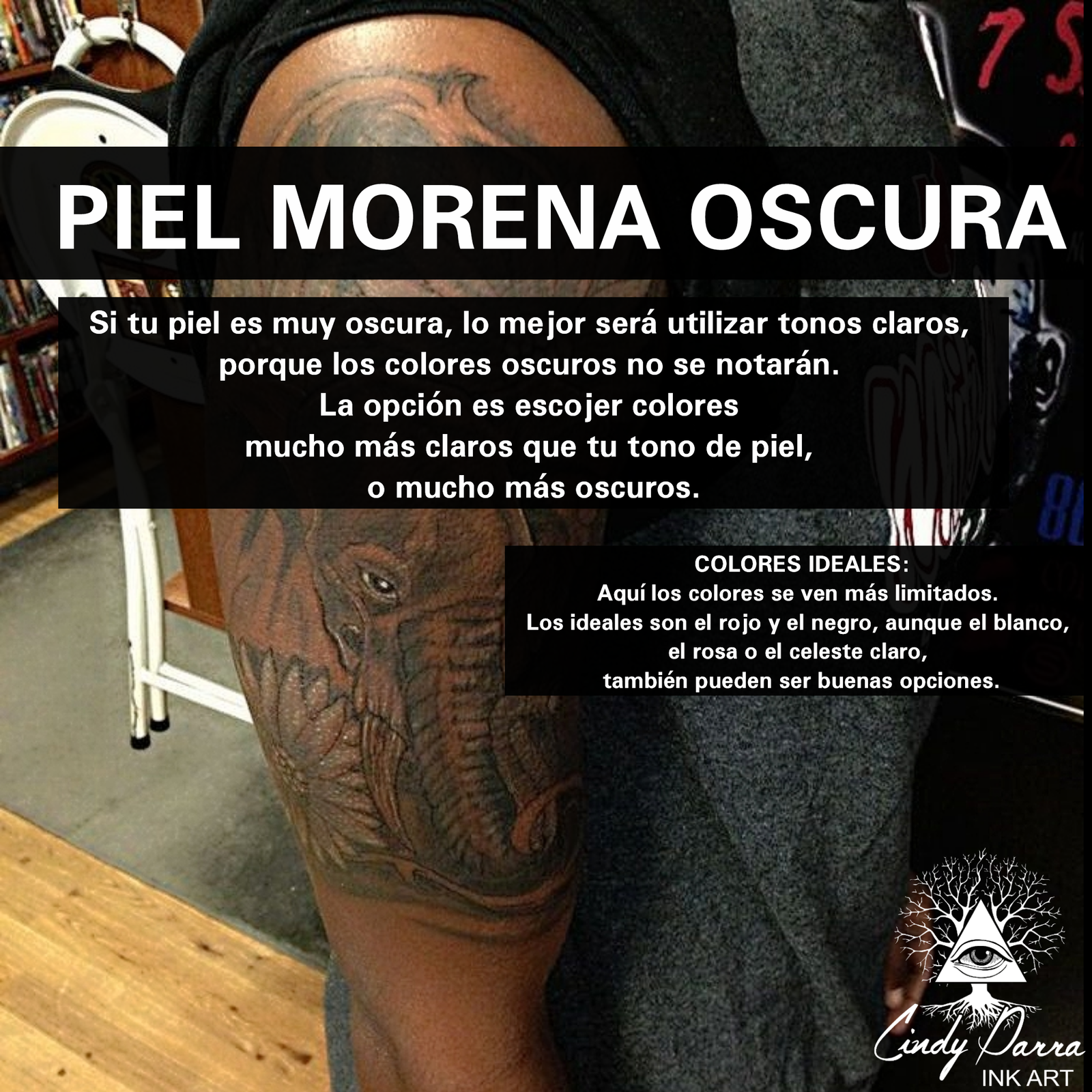 PIEL MORENA OSCURA - Luna Runa BDP x Cindy Parra Ink